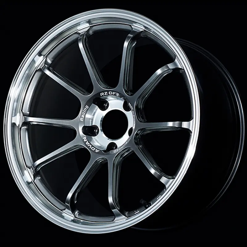 Advan Rz-Df2 19X10 Diamond-Cut & Hyper Platinum Black Wheel – +32Mm Offset, 5X120, 72.5Mm Bore 1