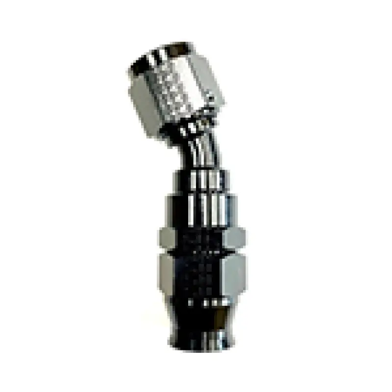 Fragola -6An Real Street Efi Hose End – 30-Degree Swivel, 3/8-Inch Id, Black Anodized Finish 1