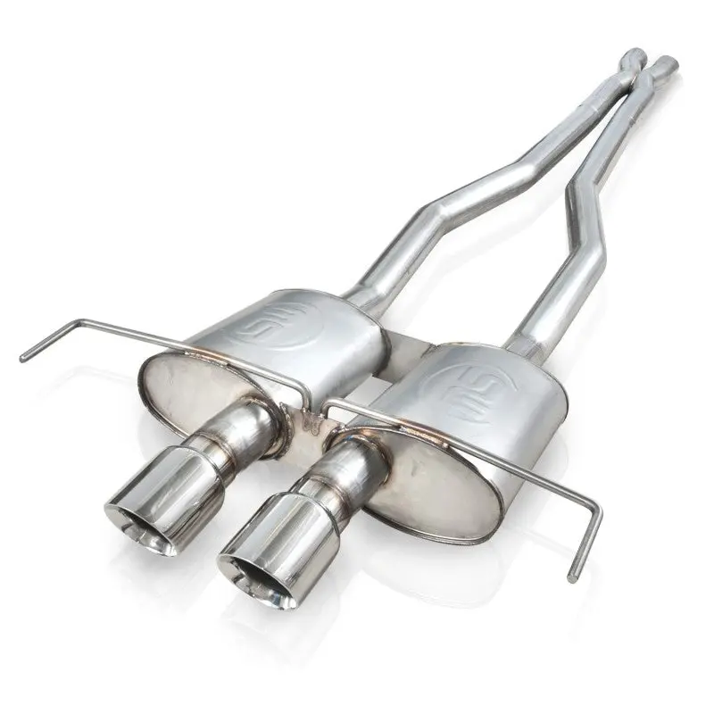 Stainless Works 2009-15 Cadillac Cts-V Coupe 3In Catback System X-Pipe Turbo Mufflers 4In Tips 1