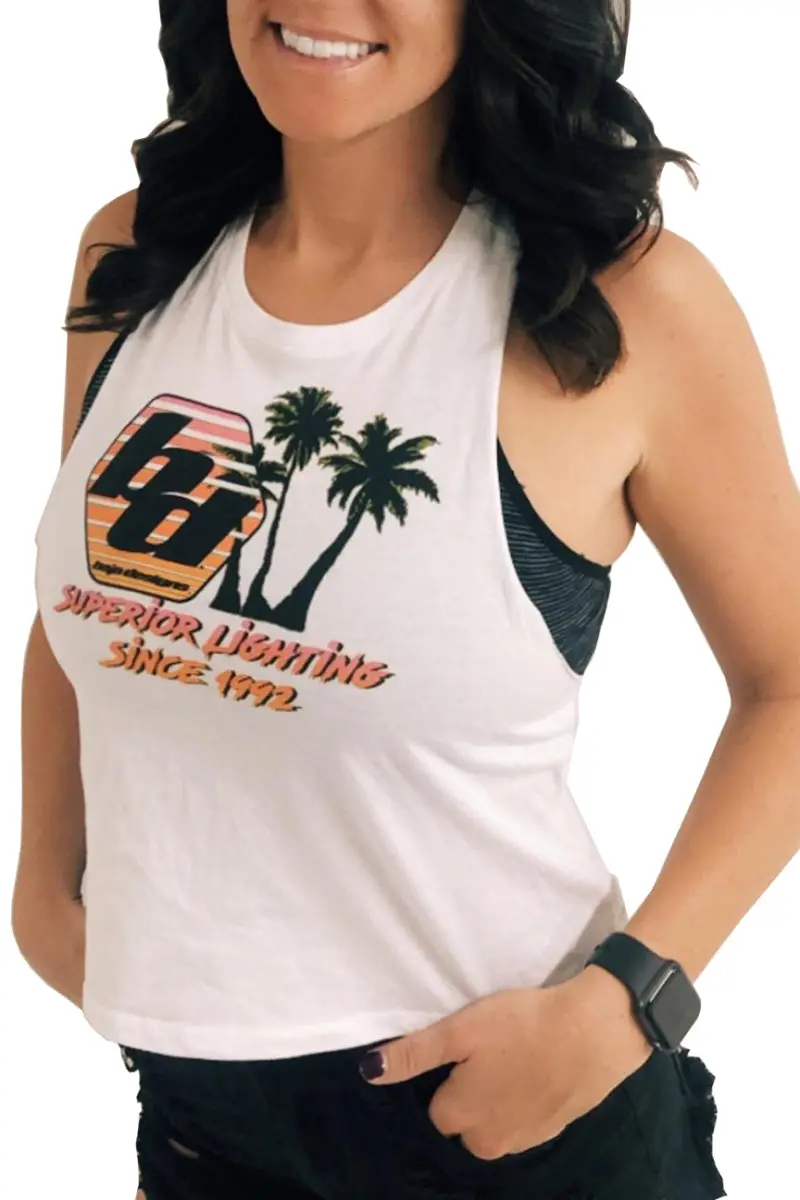 Baja Designs Superior-Quality 90S-Style T-Shirt – Bd Ladies Medium, White Cotton 1