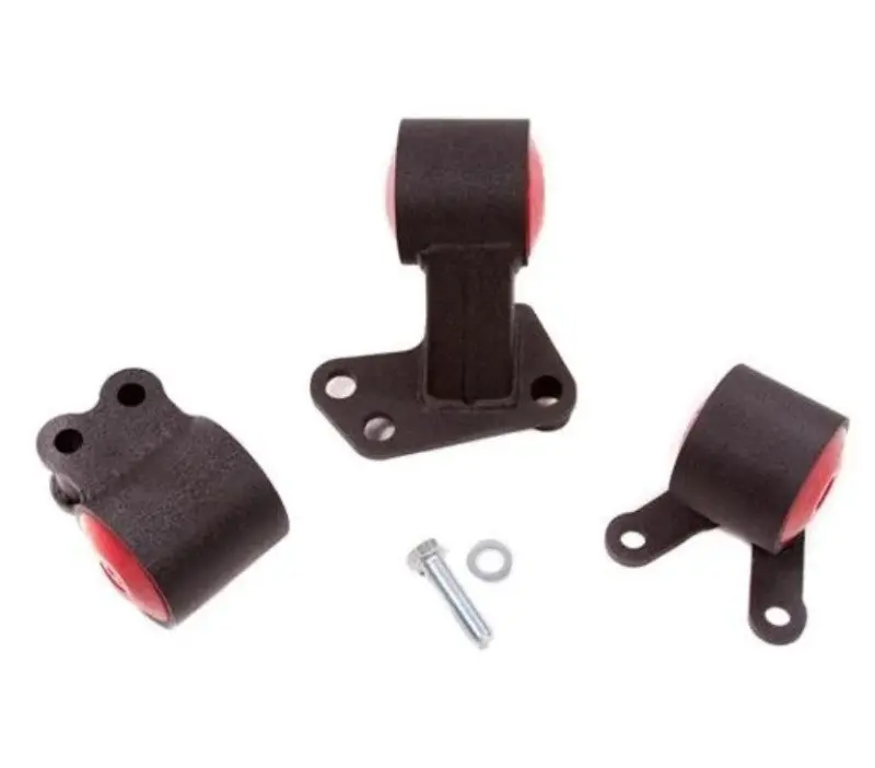 Innovative Motor Mounts For 1994–2001 Acura Integra B-Series – Black Steel With 85A Hydro-Mount Bushings 1