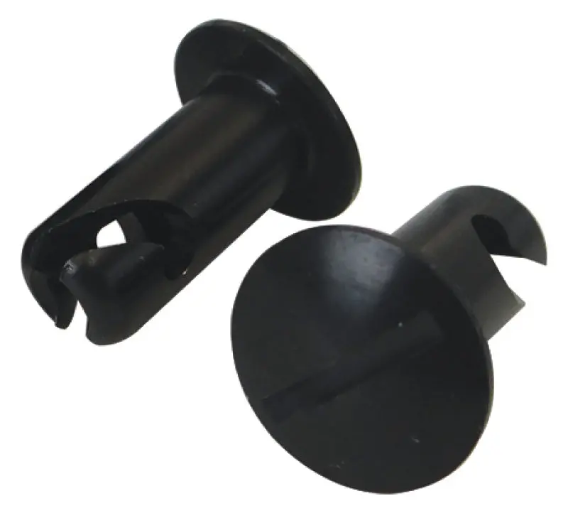 Moroso Aluminum Oval-Head Quick Fasteners – 5/16" X 0.5", Black Anodized, 10-Pack 1