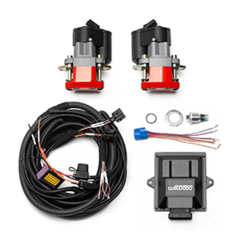 Wilwood Electronic Parking Brake Retrofit Kit – Rear Mount, 0.810-Inch Rotor, Red Caliper 1