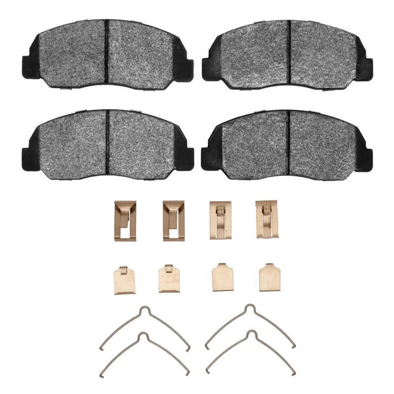 R1 Semi-Metallic Front Brake Pad & Hardware Kit – Mazda B2200 (1982–1984) 1