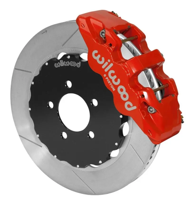 Wilwood Aero6 Big Brake Kit — 14-Inch Front Rotors With Red Calipers For 2003–2011 Crown Victoria 1