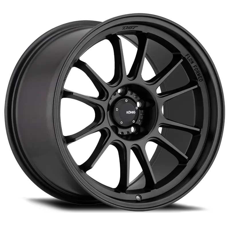 Konig Hypergram 15X7.5 Matte Black Alloy Wheel – 4X100, Et35 1