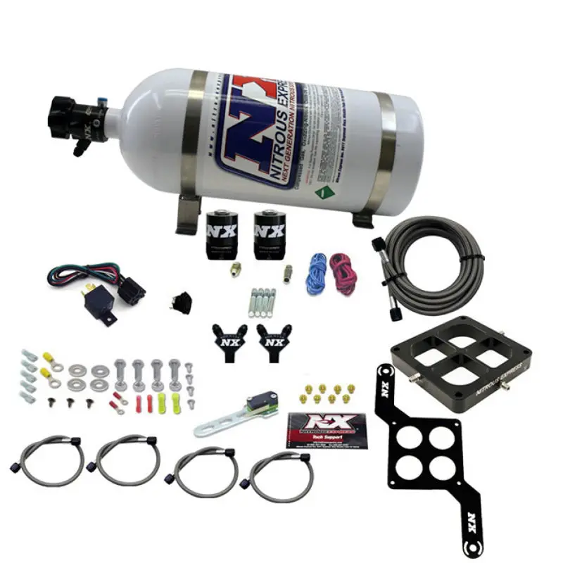 Nitrous Express Dominator Stage 6 Crossbar Nitrous System – 50–300 Hp, Includes 10Lb Bottle 1