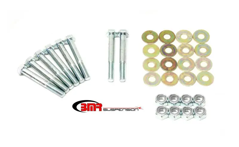 Bmr Zinc-Plated Rear Upper And Lower Control Arm Hardware Kit For 1978–1987 G-Body Vehicles 1