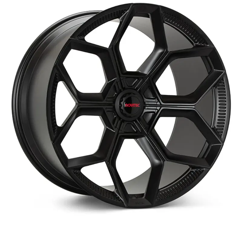 Vossen X Novitec Nl5-Cl 21X12.5In - 5X112 Bp - Et43 - Satin Black Lamborghini Huracan Rear Wheel 1