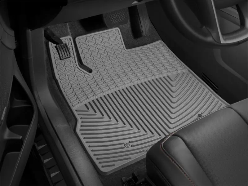 Weathertech Heavy-Duty Rubber Floor Mats — Front Row, Grey, For 2017+ Ford Super Duty Trucks (F-250 To F-550) 1